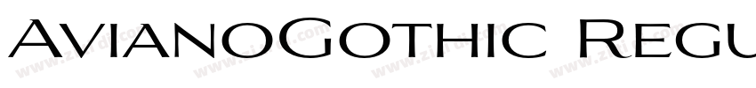 AvianoGothic Regular字体转换